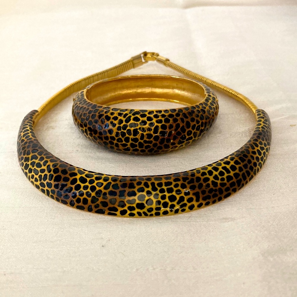 Vintage Diane Von Furstenberg Choker and Bracelet